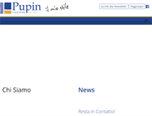 Tablet Screenshot of calzaturepupin.com